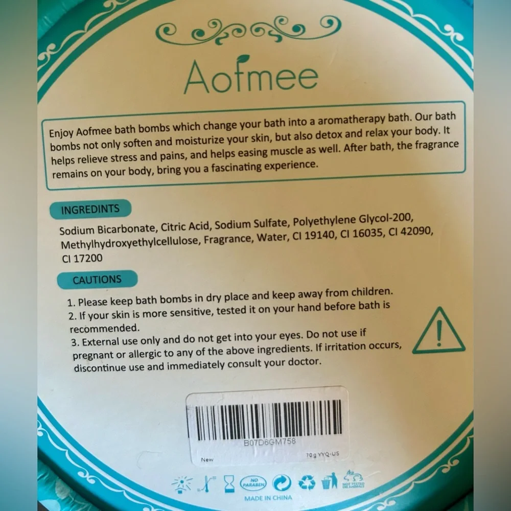 Aofmee Bath Bombs Set Bath Salt Balls Self Care for Women - Picture 7 of 8